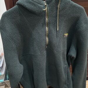 L.L. Bean Men's Green Fleece Hoodie